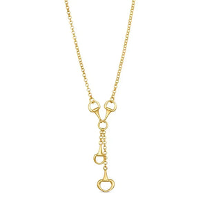 2025 High Quality Sexy Double Horse Hoof Pendants Horseshoe Necklaces For Women Lady Fashion Jewelry Christmas Gifts