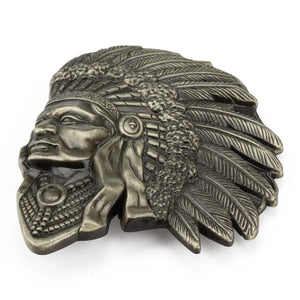 Bältesspänne cowboy indian hövding western stil för män