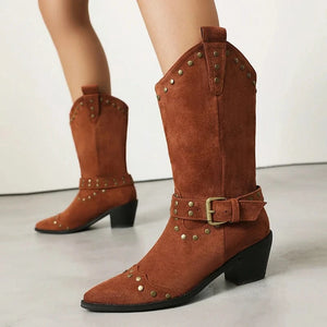 Cowgirl boots mocka