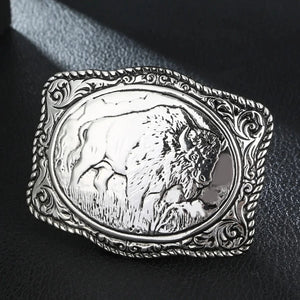 Bison Bältesspänne Silver Silver