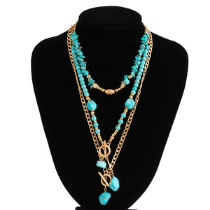 Boho halsband med western-berlocker