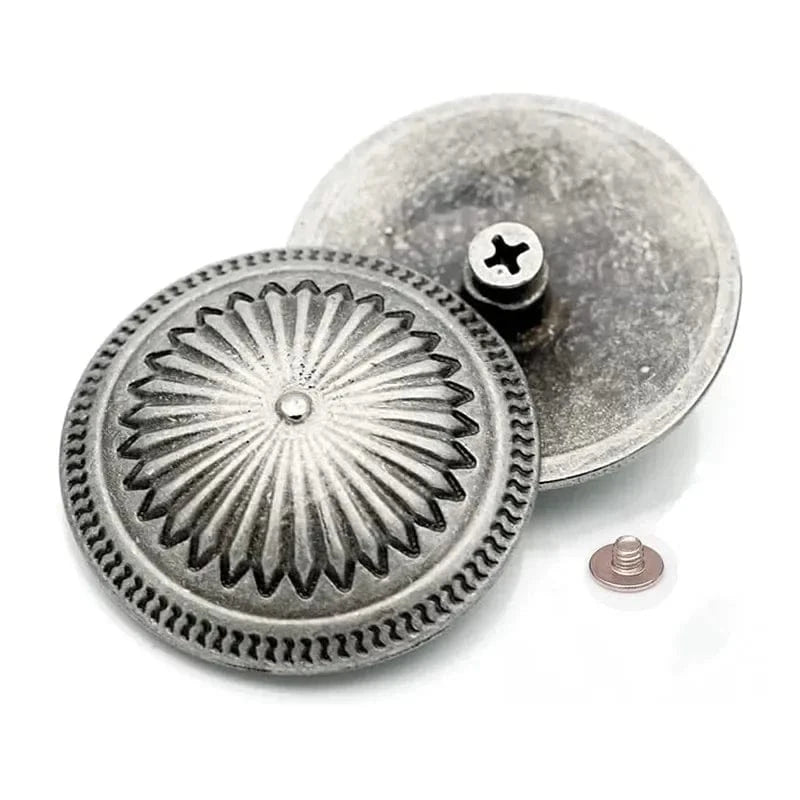 Concho Antiksilver Daisyformad Antiksilver / 37mm