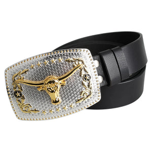 Cowboyriem van echt leer