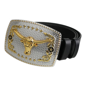 Cowboyriem van echt leer