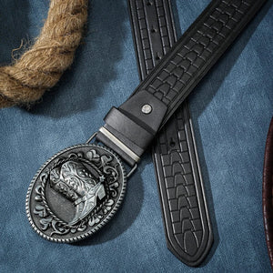 Cowboybälte med bootsmotiv