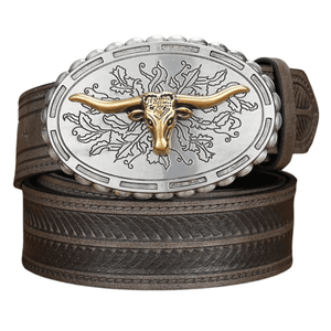 Cowboybalte-med-longhornhuvud Grå / 120cm