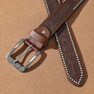 Cowboybälte med präglad örn