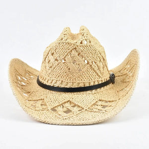 Cowboyhatt i Flätat Halm