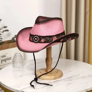 Cowboyhatt kvinna Rosa / Ungefär 58cm