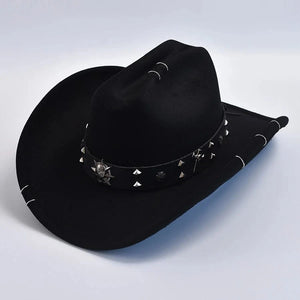 Cowboyhatt med dödskalle