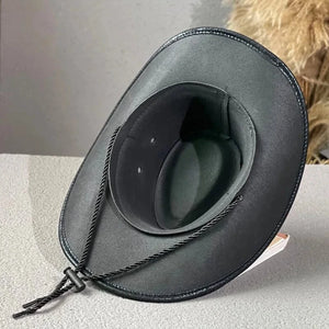 Cowboyhatt med fjäderband