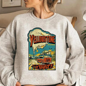 Cowgirl Hoodie i Fleece Wild West Poster / XS