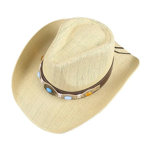 Elegant Western Cowboyhatt med Smyckesdetaljer
