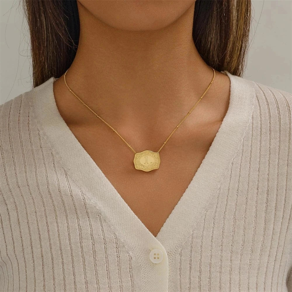 Western ketting met initiaal