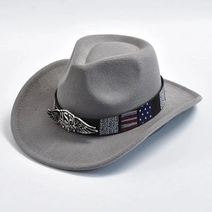 Filt Cowboyhatt USA Grå / 57-59cm