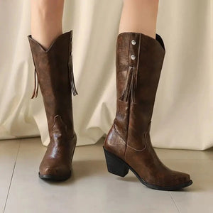 Fransboots i Westernstil för Dam