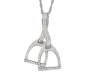 Halsband stigbyglar i äkta silver Silver / 41med5cm