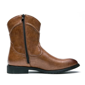 Låga cowboy boots herr