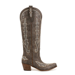 Klassiska Cowboyboots i Svart Mocka