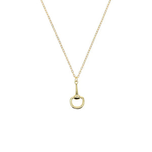 Klassiskt Silverhalsband hästbett Guld / 41cm med 5cm
