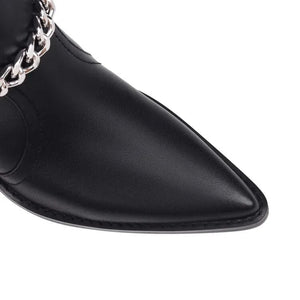 Låga Cowboyboots med Nitar för Dam