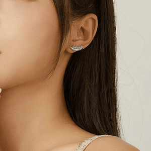 Örhängen Fjäder 925 Silver Silver