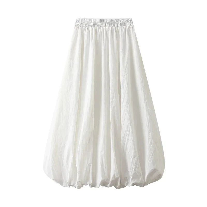 Puffig kjol Vit / One Size