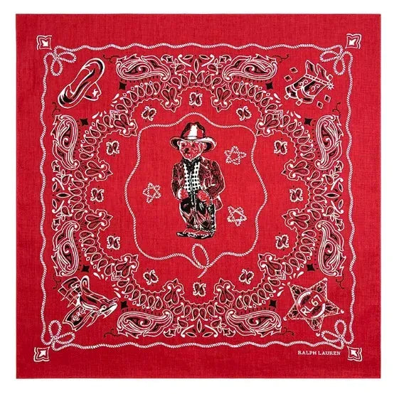 Röd bandana western 55×55cm / Röd