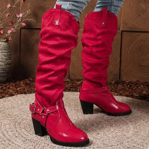 Slouch western boots