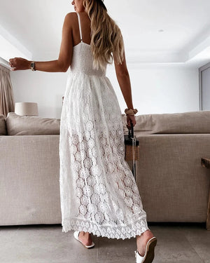 Sommar Western Broderie Anglaise Klänning