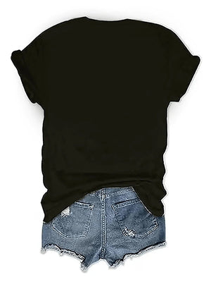 T-shirt med glittrande cowgirlboots och hatt