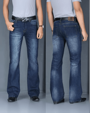 Utsvängda jeans herr