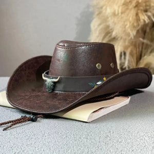Western Cowboyhatt Oxhuvud Brun 1 / 56-58cm