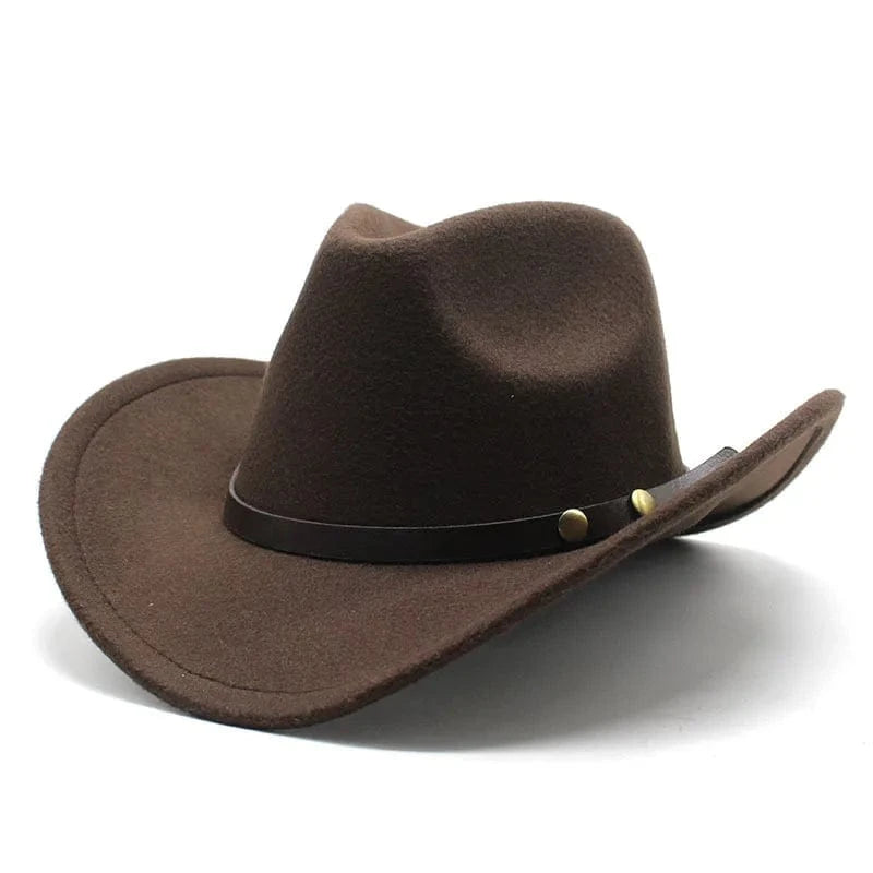 Westernhatt filt Brun / 56-58cm