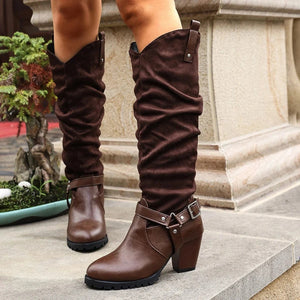 Slouch western boots