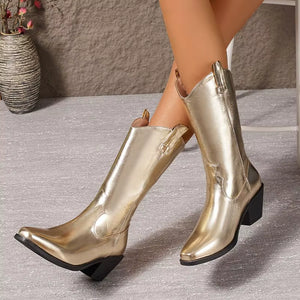 Högklackade cowboy boots