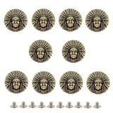 Antik concho indianhövding Antikguld / 10st