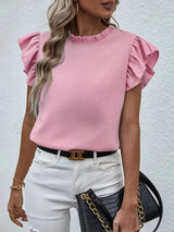 Ärmlös blus dam Rosa / S