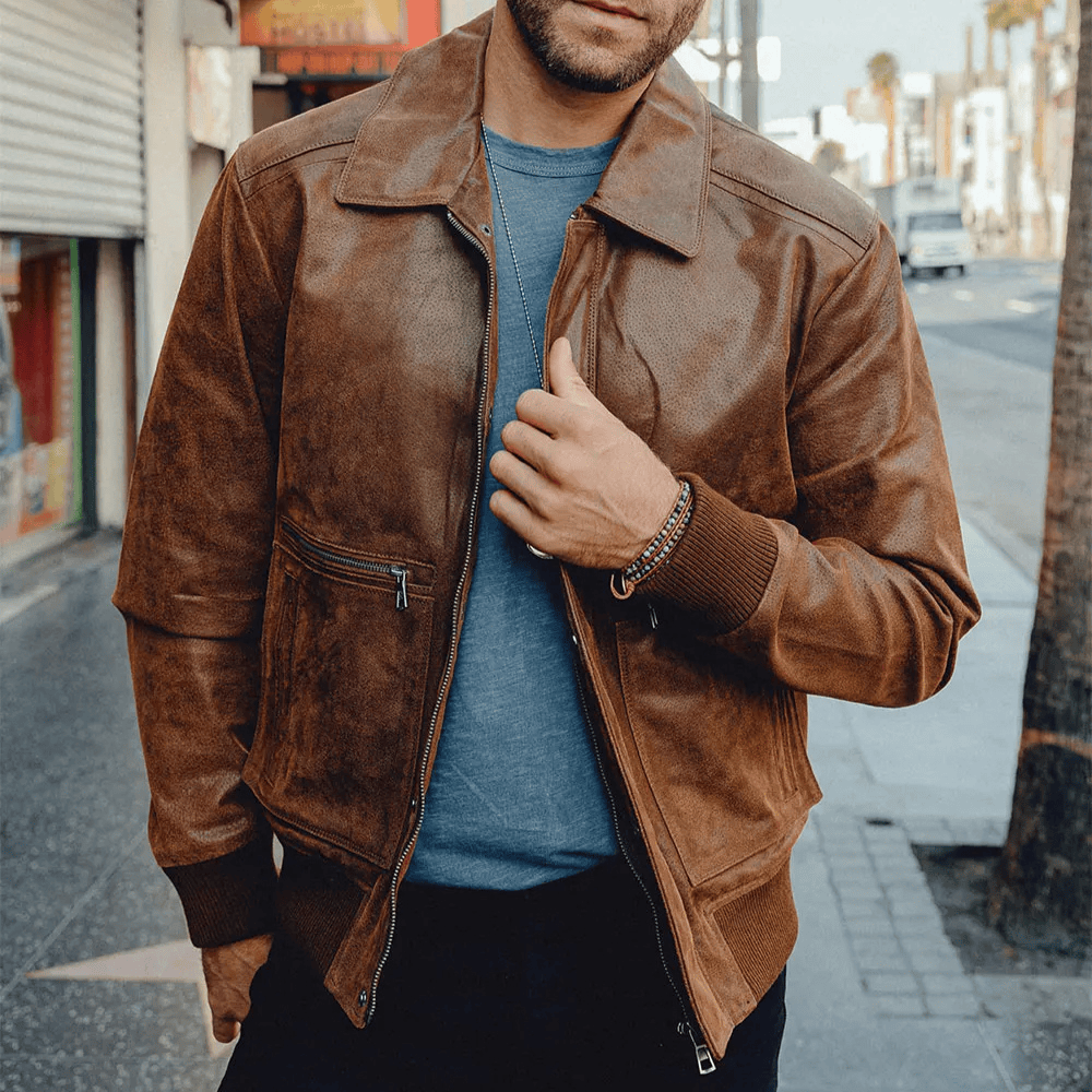 Aviator jacka herr Brun / XS