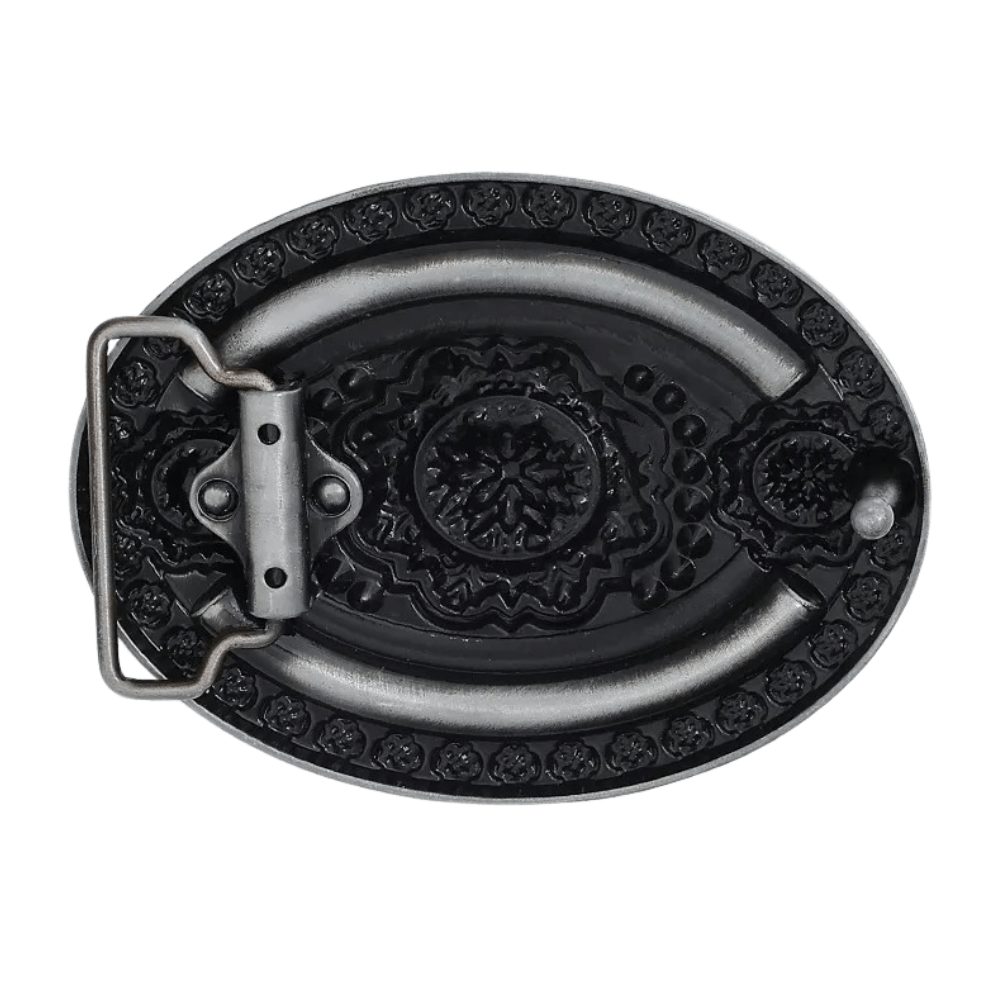 Bältespänne boho turkos blommor vintage western
