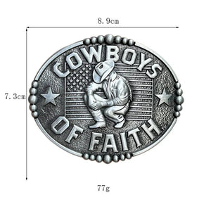 Bältespänne cowboy tro kristen usa