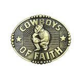 Bältespänne cowboy tro kristen usa Antik guld