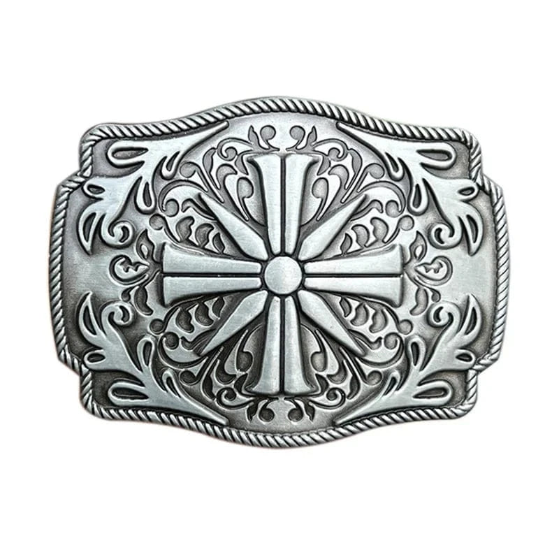 Bältespänne kors silver ornament kristen Silver