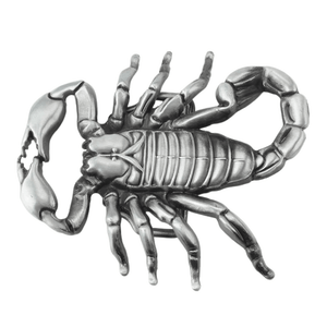 Bältesspänne Skorpion i metall Silver