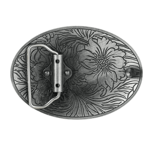 Blommig Bältesspänne  Oval