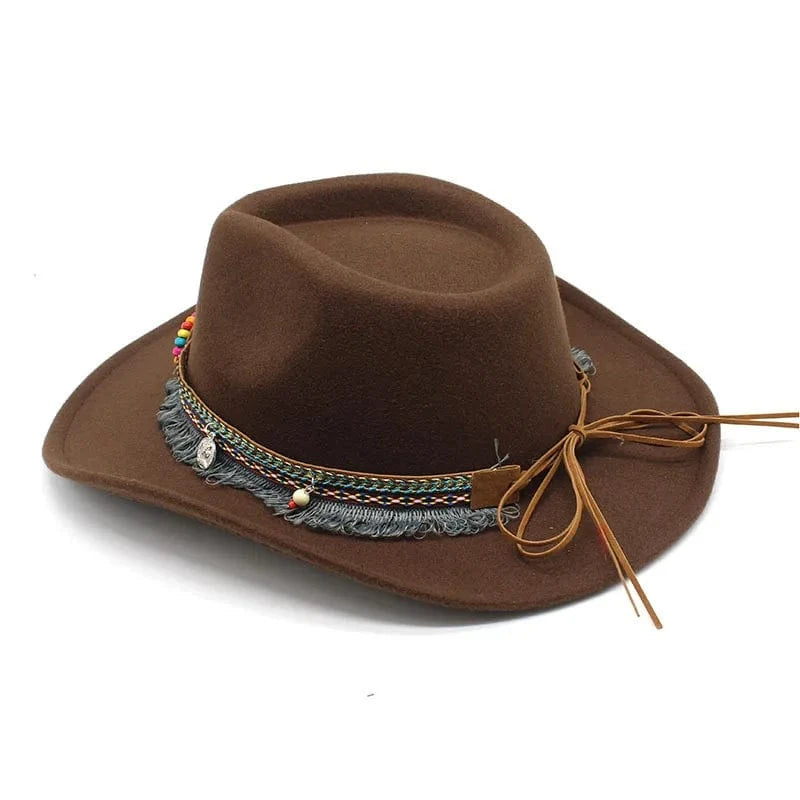 Bohemisk filt cowboyhatt