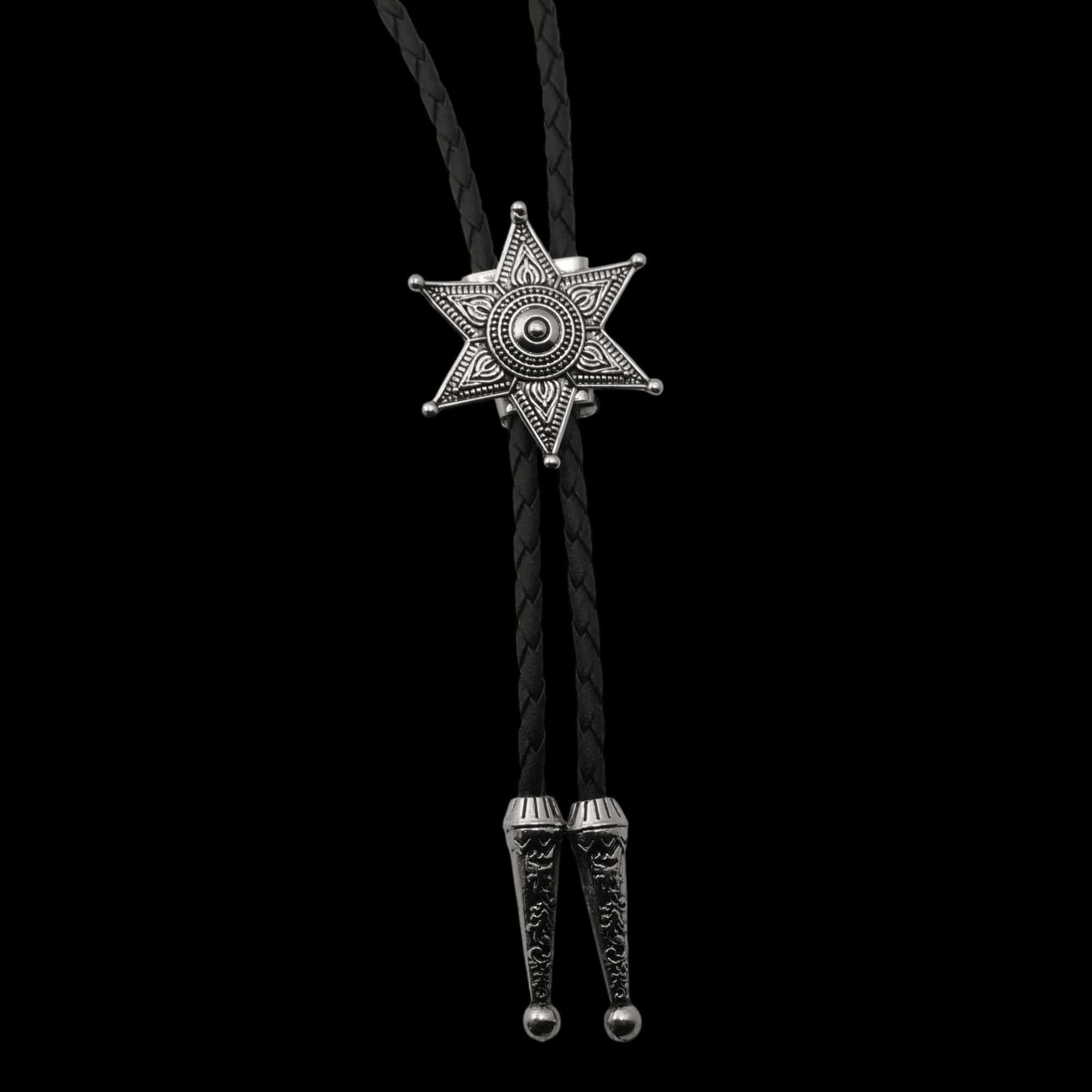 Bolo tie i silver med stjärnhänge Silver