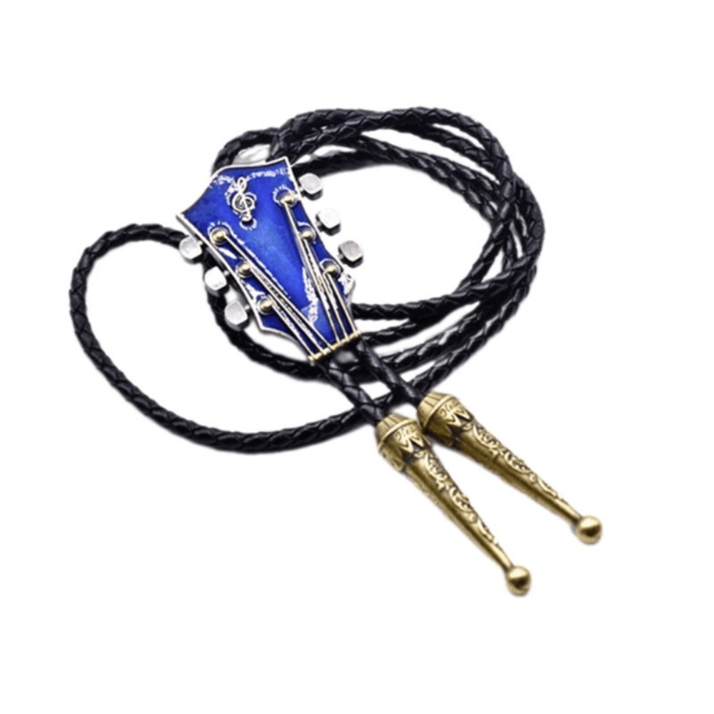 Bolo tie med gitarrhänge i emalj