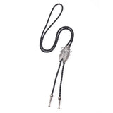 Bolo tie med metallcikada Antiksilver