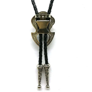 Bolo tie med tigeröga Gul